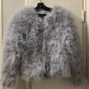 Faux fur(feather) coat